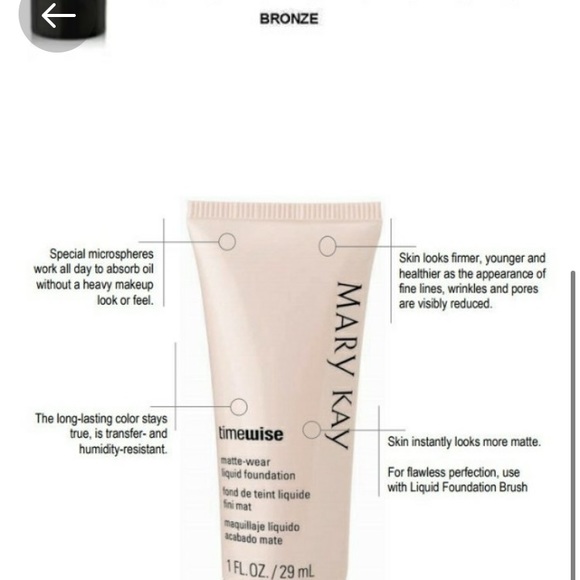 BEIGE 5 Mary Kay MATTE WEAR Liquid Foundation - Picture 3 of 3